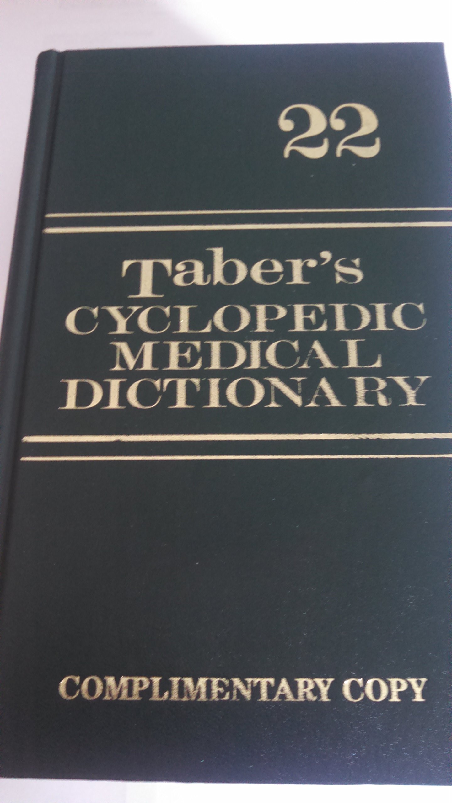 Algopix Similar Product 15 - Tabers Cyclopedic Medical Dictionary
