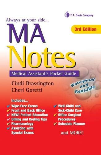 Algopix Similar Product 15 - MA Notes Medical Assistants Pocket