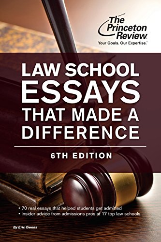 Algopix Similar Product 12 - Law School Essays That Made a