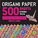 Algopix Similar Product 4 - Origami Paper 500 sheets Kaleidoscope