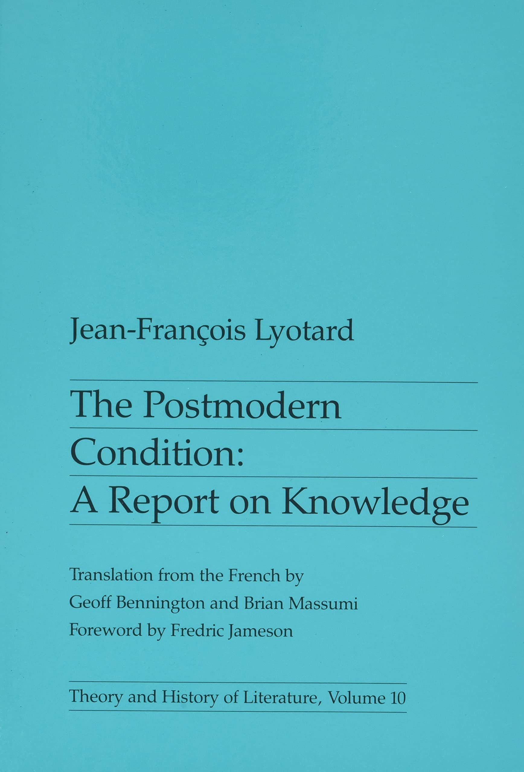 Algopix Similar Product 4 - The Postmodern Condition A Report on