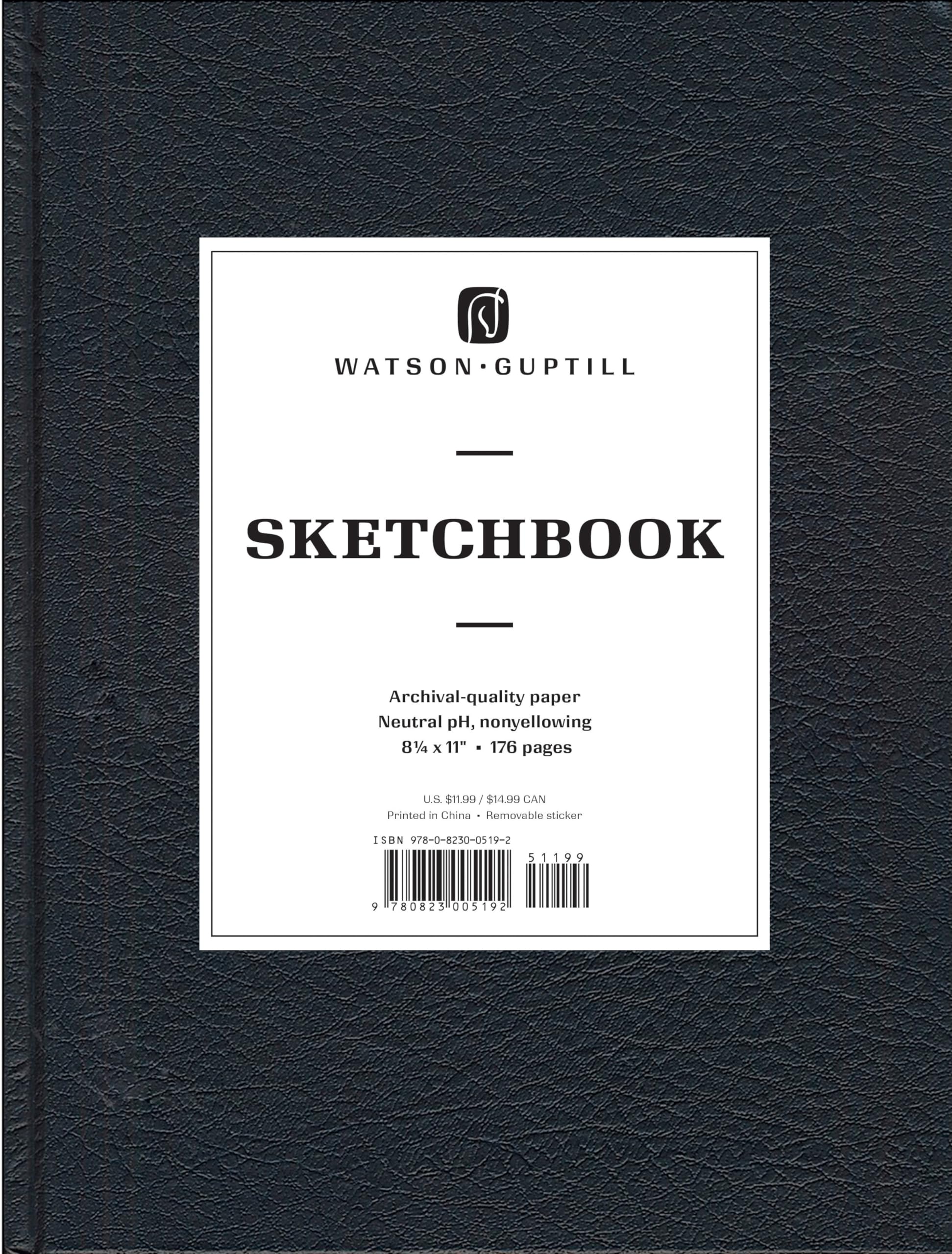 Algopix Similar Product 6 - Large Sketchbook Black Watson