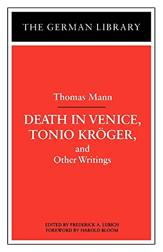 Algopix Similar Product 15 - Death in Venice Tonio Kroger and