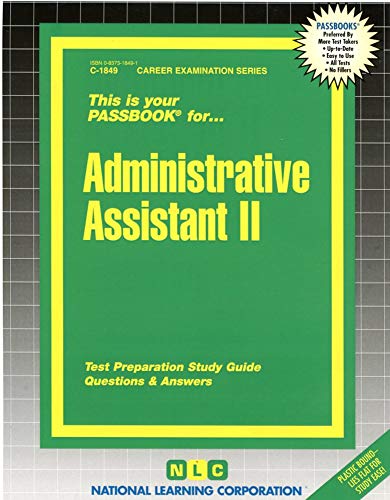 Algopix Similar Product 12 - Administrative Assistant IIPassbooks