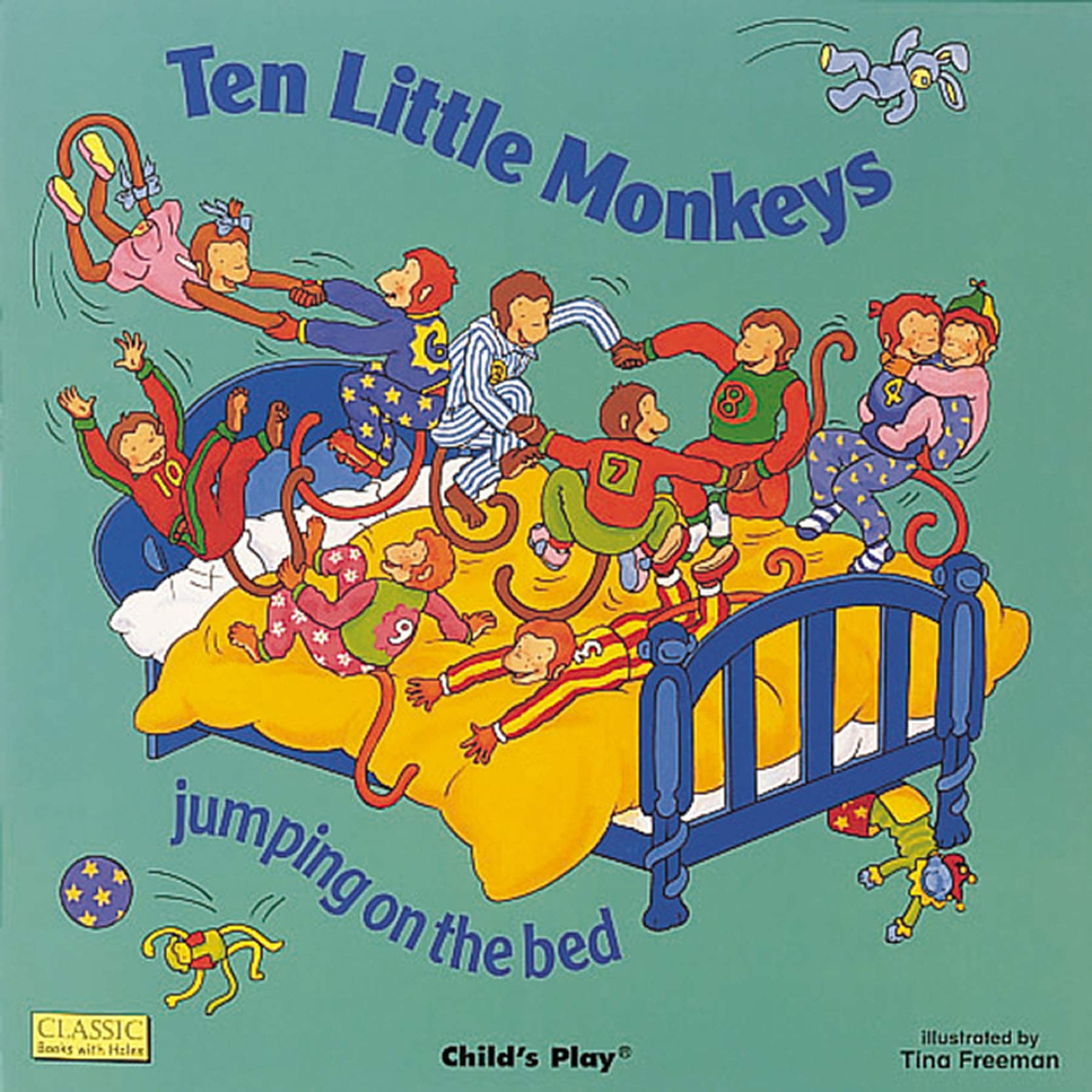 Algopix Similar Product 9 - Ten Little Monkeys Classic Books With