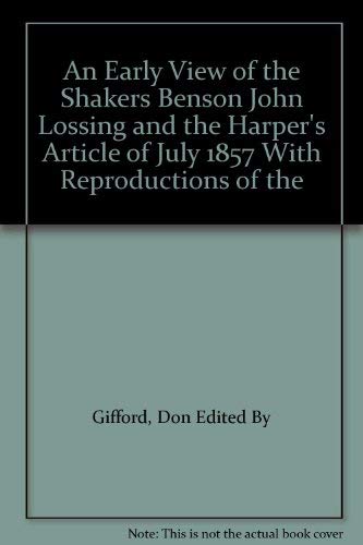 Algopix Similar Product 16 - An Early View of the Shakers Benson
