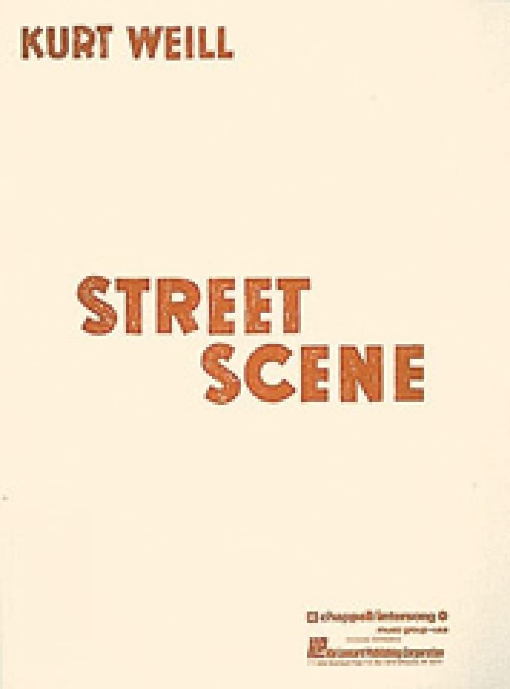 Algopix Similar Product 11 - Street Scene: Vocal Score