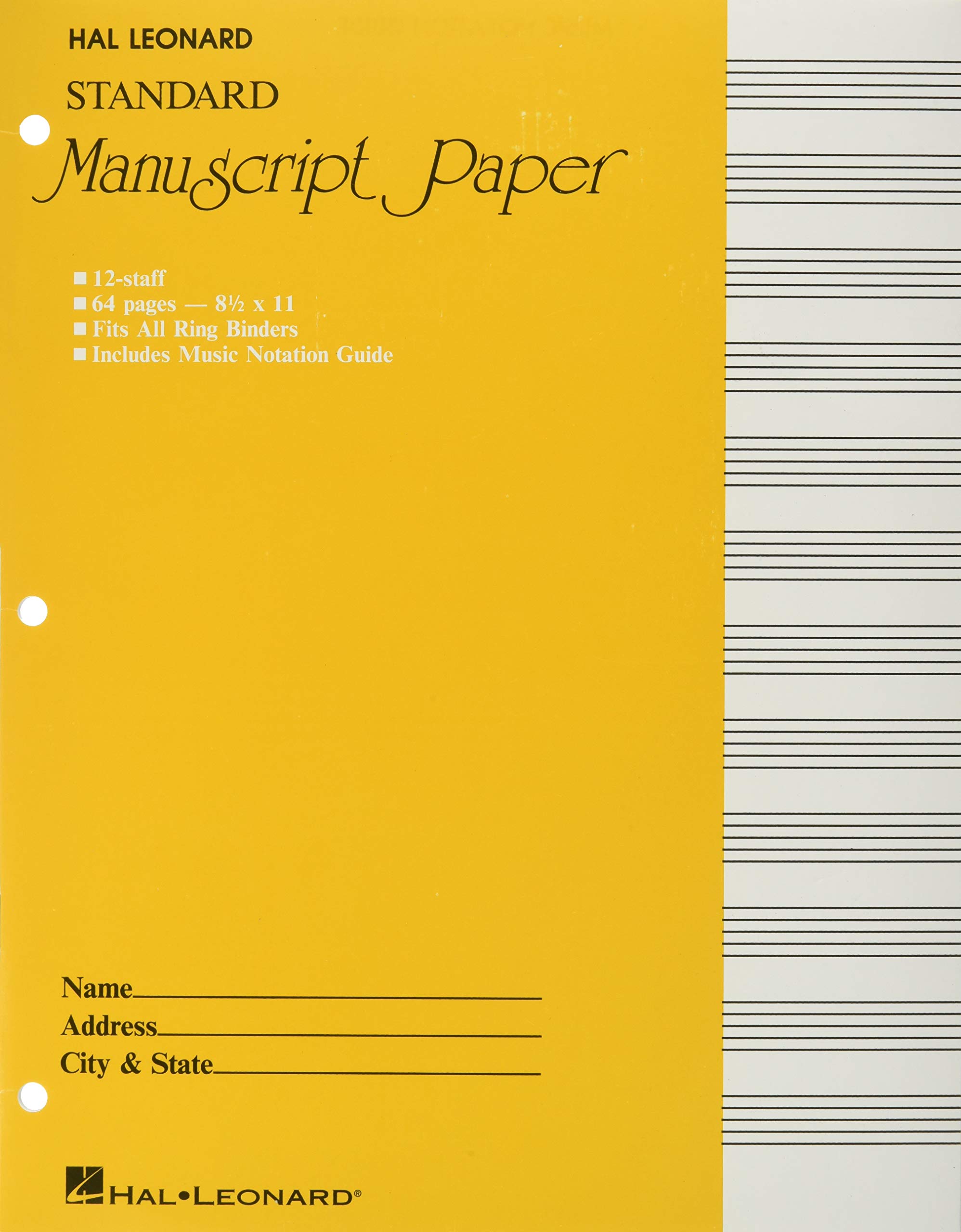Algopix Similar Product 15 - Standard Manuscript Paper  Yellow