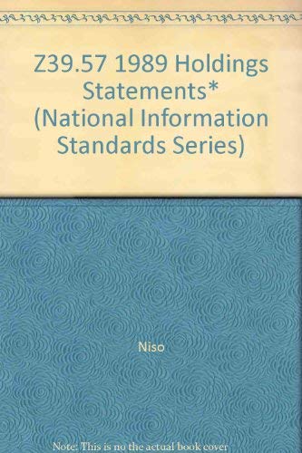 Algopix Similar Product 19 - Holdings Statements for NonSerials