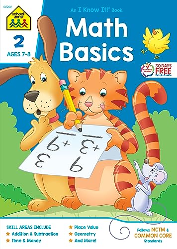 Algopix Similar Product 7 - School Zone  Math Basics 2 Workbook 