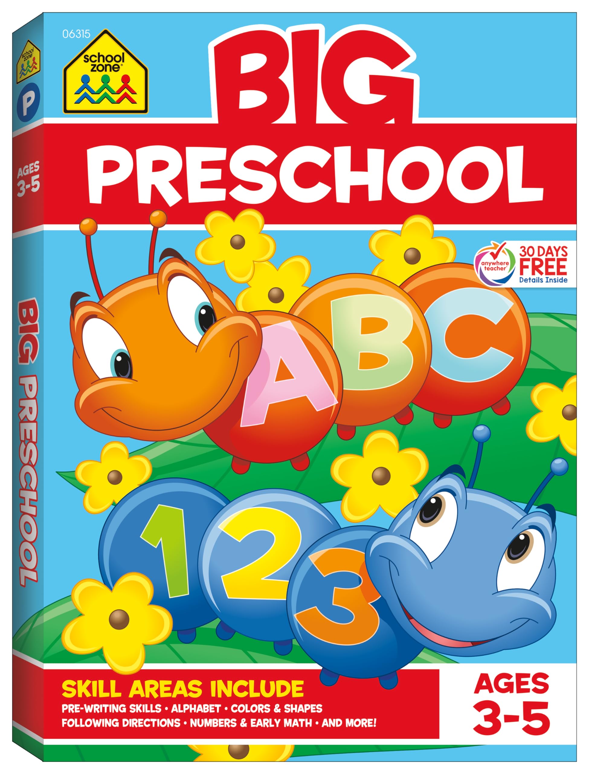 Algopix Similar Product 12 - School Zone Big Preschool Workbook 320