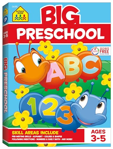 Algopix Similar Product 19 - School Zone Big Preschool Workbook 320