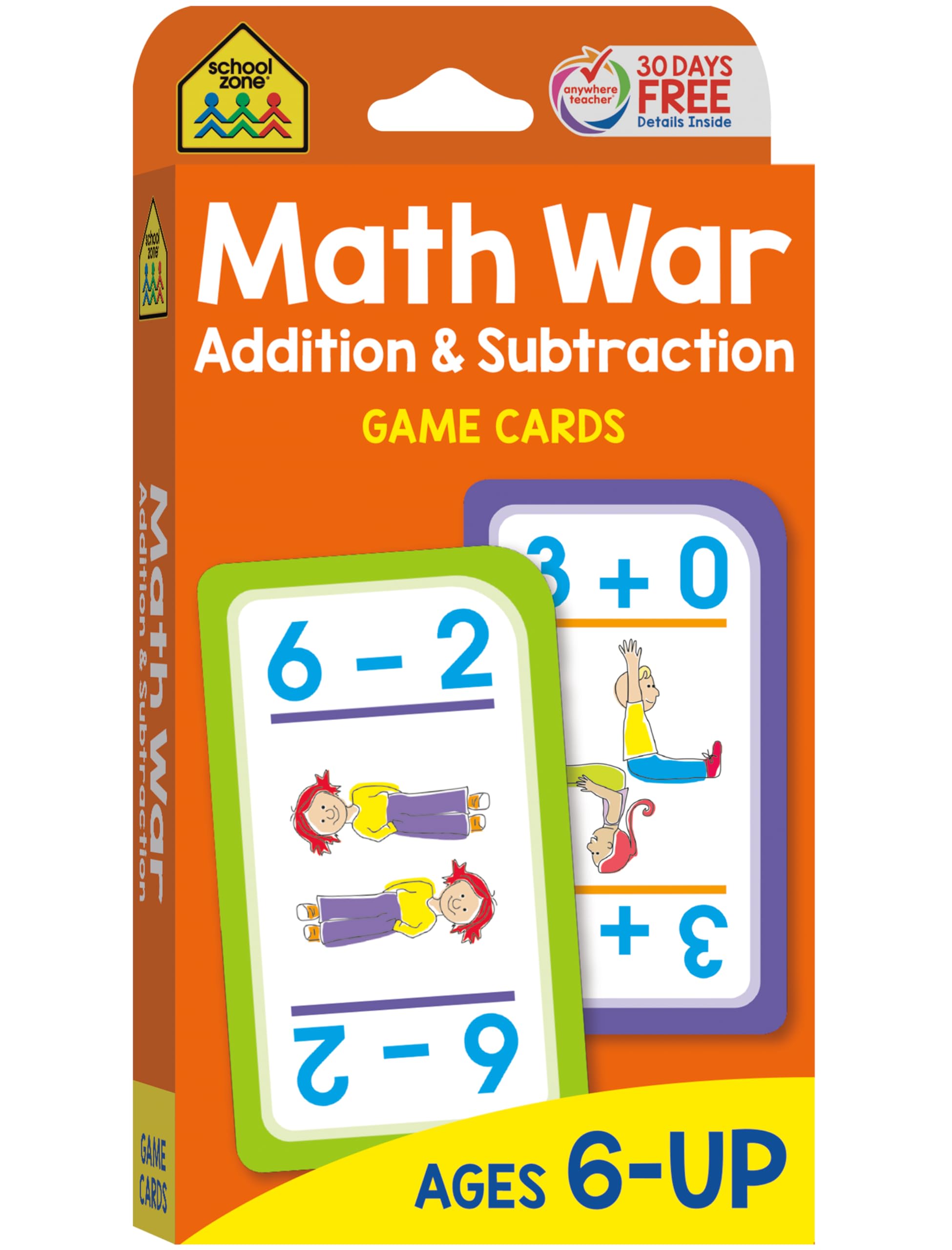 Algopix Similar Product 14 - School Zone  Math War Addition 