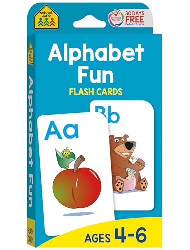 Algopix Similar Product 6 - School Zone  Alphabet Fun Flash Cards