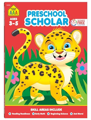 Algopix Similar Product 18 - School Zone Preschool Scholar Workbook
