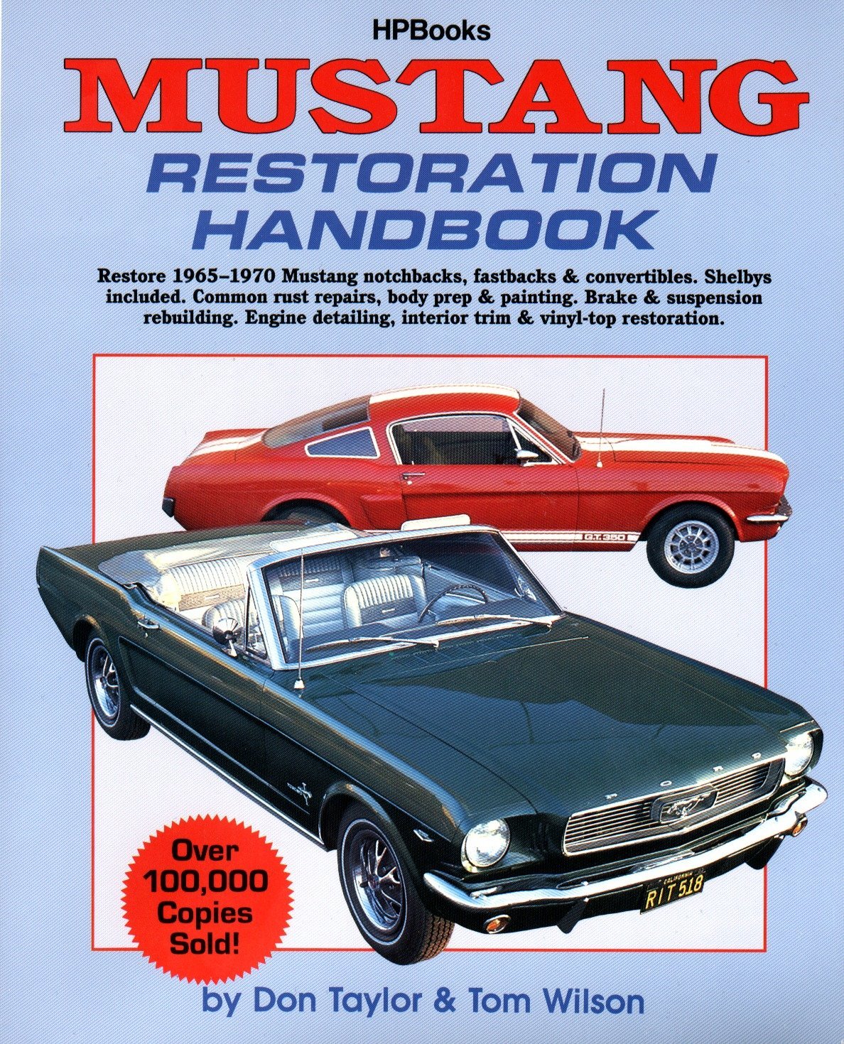 Algopix Similar Product 10 - Mustang Restoration Handbook