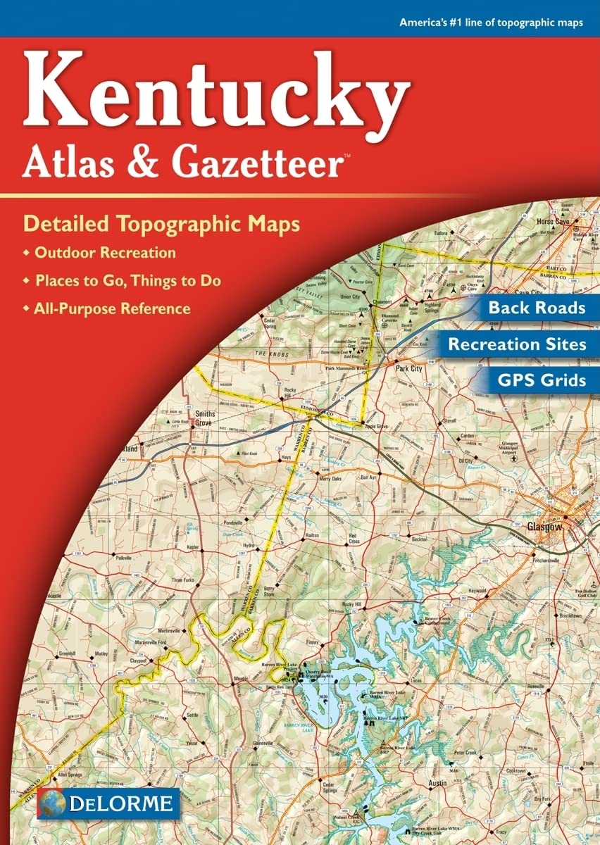 Algopix Similar Product 17 - Kentucky Atlas  Gazetteer Delorme