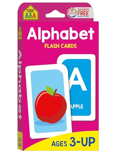 Algopix Similar Product 7 - School Zone Alphabet Flash Cards 56