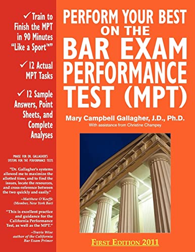 Algopix Similar Product 8 - Perform Your Best on the Bar Exam