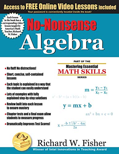 Algopix Similar Product 11 - NoNonsense Algebra Part of the