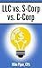Algopix Similar Product 19 - LLC vs SCorp vs CCorp Explained in