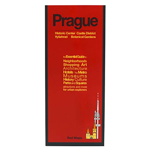 Algopix Similar Product 8 - Red Maps PRAGUE Street Map and City
