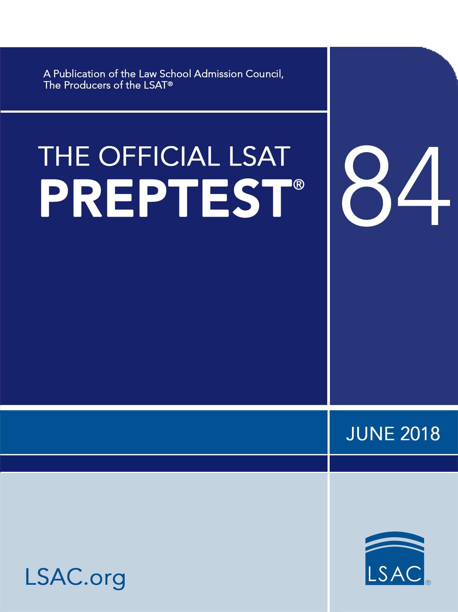 Algopix Similar Product 5 - The Official LSAT PrepTest 84 June