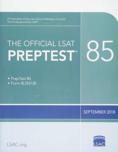 Algopix Similar Product 14 - The Official LSAT PrepTest 85 Sept