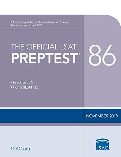 Algopix Similar Product 2 - The Official LSAT PrepTest 86 Nov