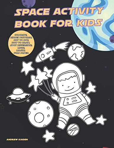Algopix Similar Product 7 - Space Activity Book For Kids Coloring