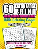 Algopix Similar Product 15 - 60 Extra Large Print Word Search