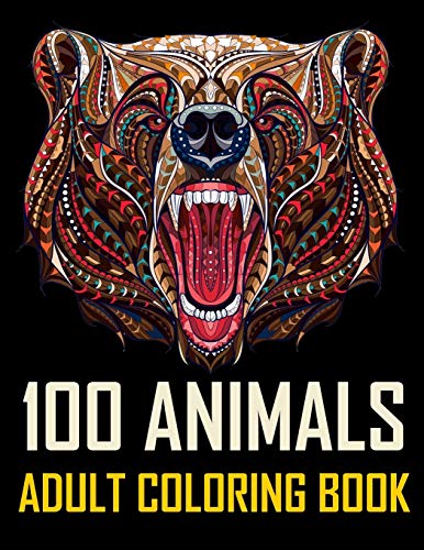 Algopix Similar Product 3 - 100 Animals An Adult Coloring Book