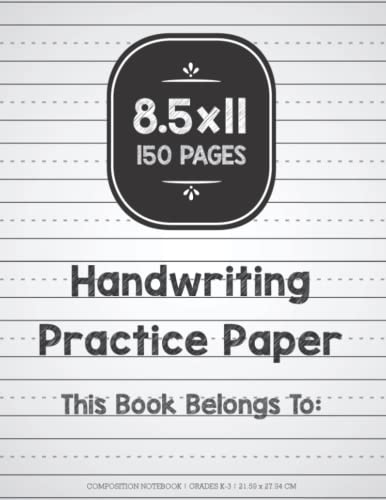 Algopix Similar Product 12 - Handwriting Practice Paper Composition