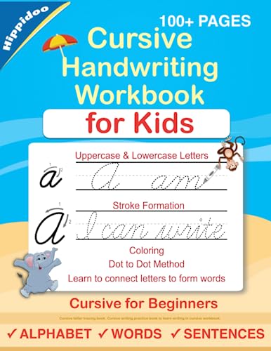 Algopix Similar Product 14 - Cursive Handwriting Workbook For Kids