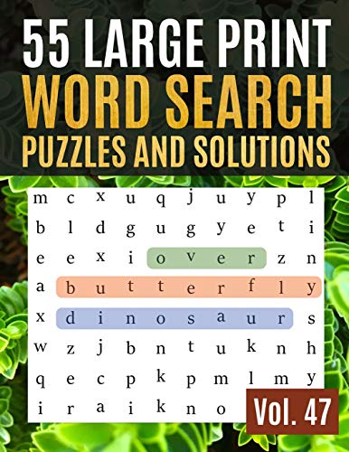 Algopix Similar Product 2 - 55 Large Print Word Search Puzzles and