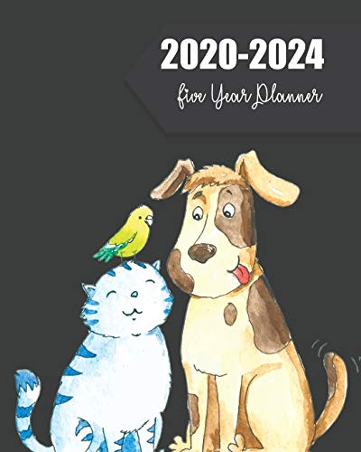 Algopix Similar Product 6 - 20202024 Five Year Planner Watercolor