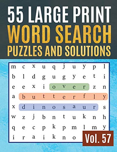 Algopix Similar Product 17 - 55 Large Print Word Search Puzzles and