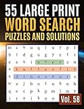 Algopix Similar Product 16 - 55 Large Print Word Search Puzzles and