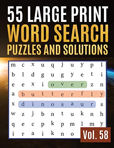Algopix Similar Product 17 - 55 Large Print Word Search Puzzles and