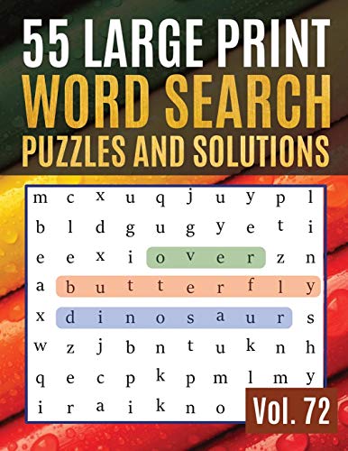 Algopix Similar Product 9 - 55 Large Print Word Search Puzzles and