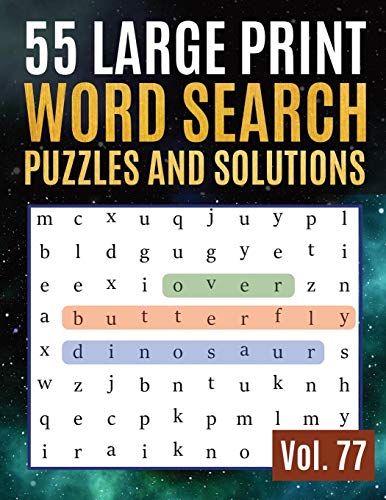 Algopix Similar Product 18 - 55 Large Print Word Search Puzzles and