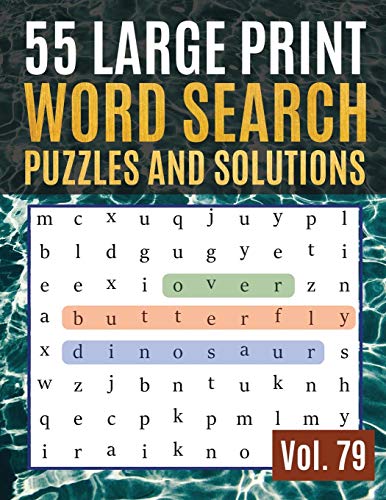 Algopix Similar Product 4 - 55 Large Print Word Search Puzzles and