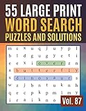 Algopix Similar Product 12 - 55 Large Print Word Search Puzzles and