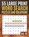 Algopix Similar Product 13 - 55 Large Print Word Search Puzzles and