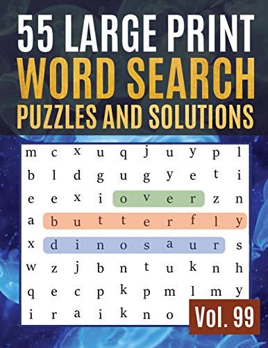 Algopix Similar Product 19 - 55 Large Print Word Search Puzzles and