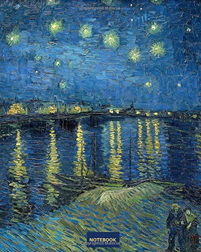 Algopix Similar Product 3 - Van Gogh Notebook Starry Night Over