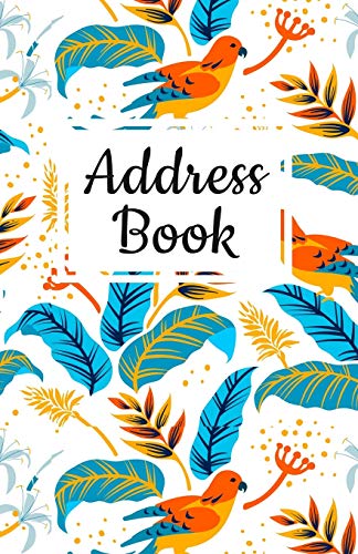 Algopix Similar Product 19 - Address Book Pretty Floral Bird