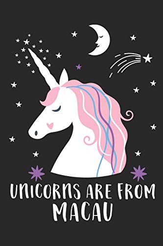 Algopix Similar Product 11 - Unicorns Are From Macau A Blank Lined