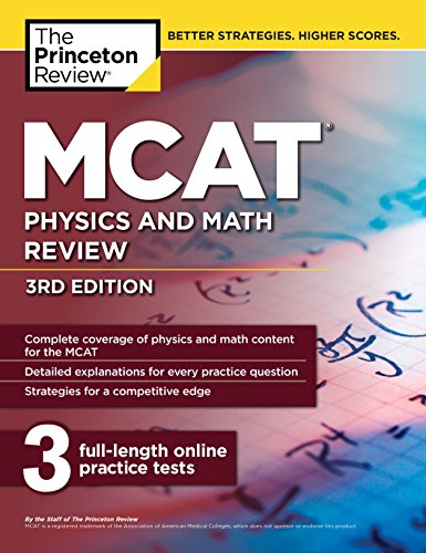 Algopix Similar Product 17 - MCAT Physics and Math Review 3rd