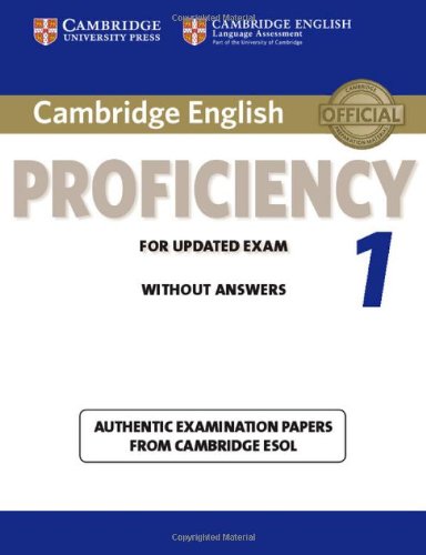 Algopix Similar Product 10 - Cambridge English Proficiency 1 for